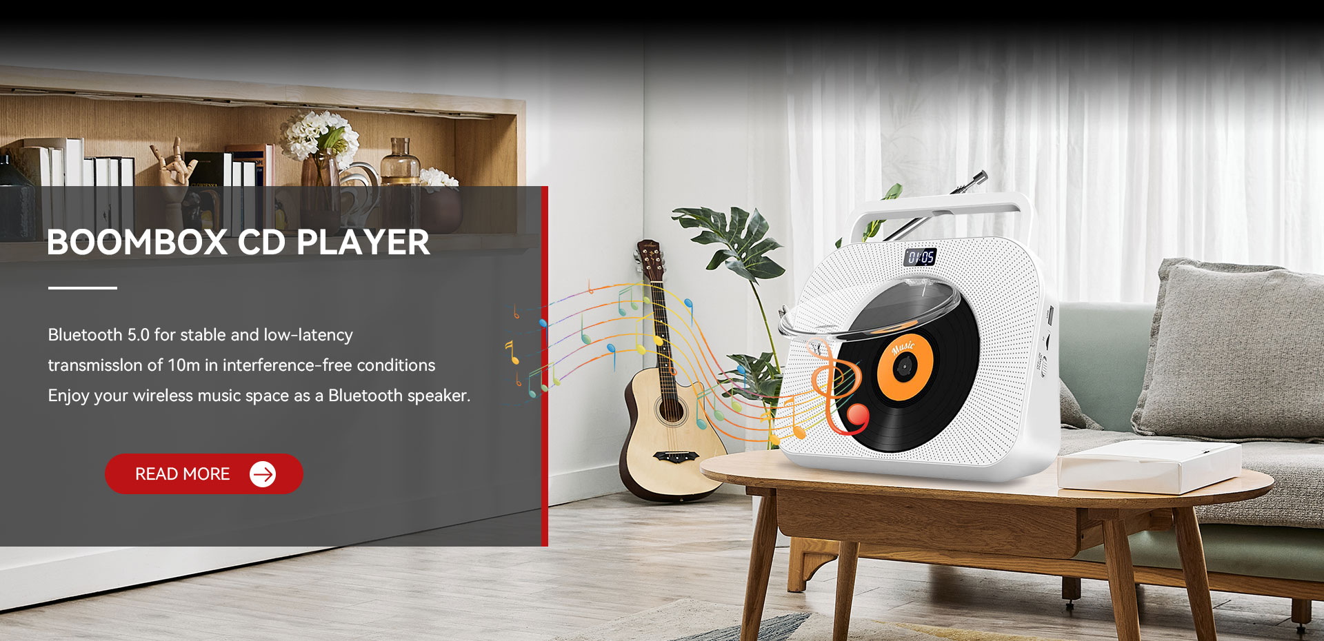 Boombox CD -soittimen toimittaja